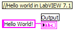 Screenshot of LabVIEW program