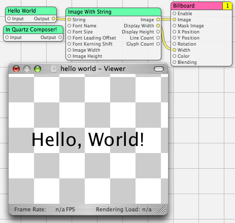 Screenshot of program