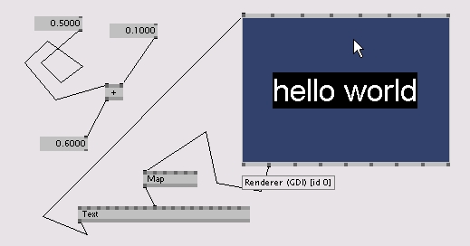 Screenshot of program